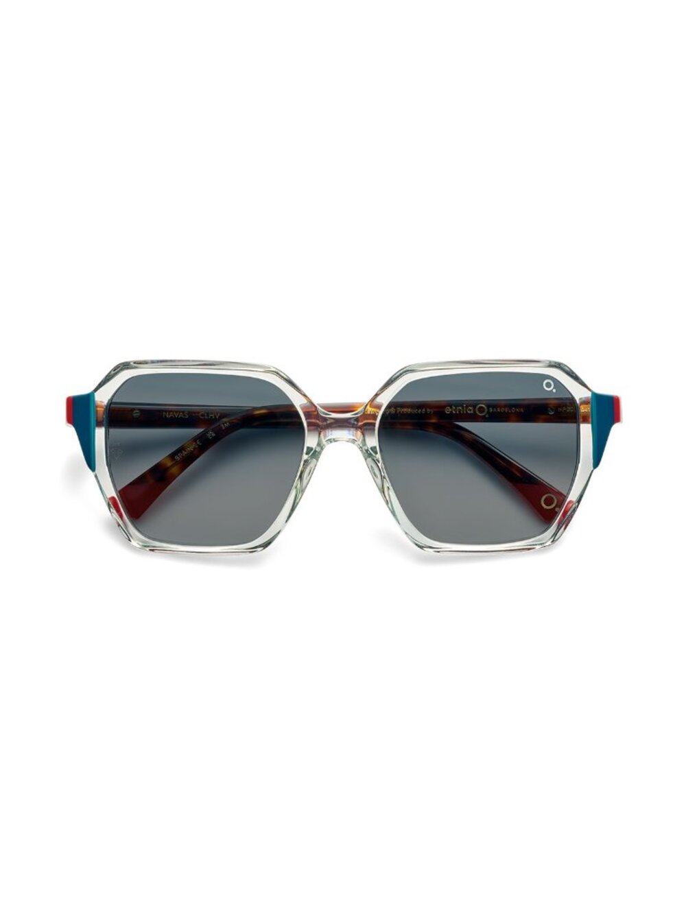 New Etnia Barcelona Women's Sunglasses Transparent Acetate Frame NAVAS CLHV 54